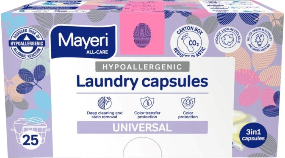 Mayeri Universal Laundry Detergent Pods, 25 pcs (Price per 1 pc)