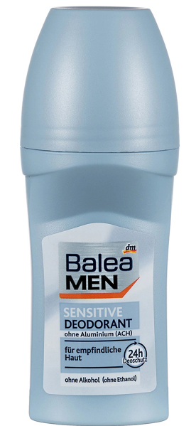 Balea Sensitive Men's Roll-On Deodorant, 50 mL