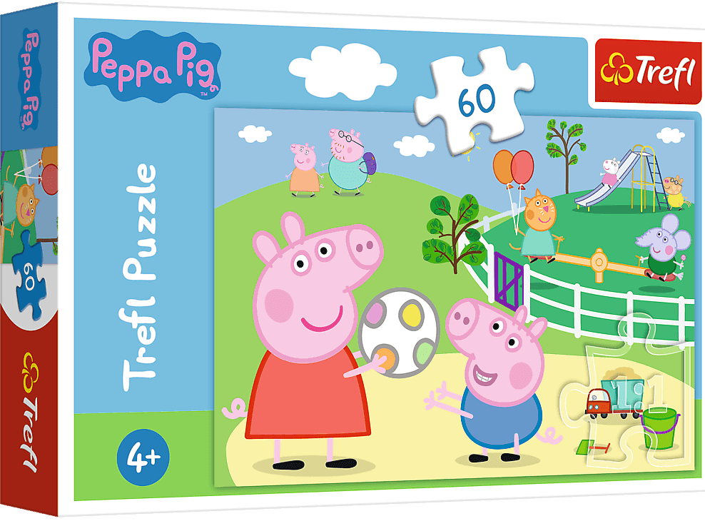 Trefl 17356 Peppa Pig Kids' Playground Puzzle, 60 Pieces