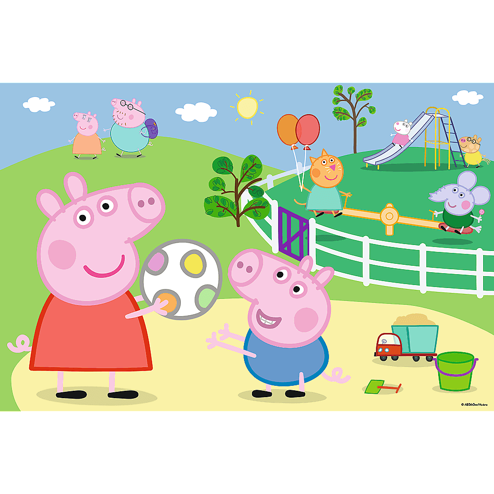 Trefl 17356 Peppa Pig Kids' Playground Puzzle, 60 Pieces - Image 2