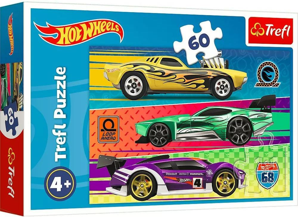 Trefl 17389 Hot Wheels Race Puzzle, 60 Pieces