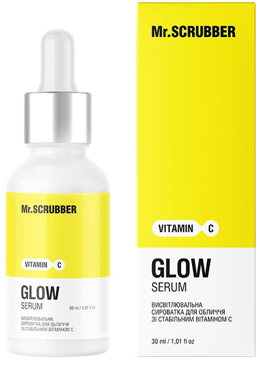 Mr. Scrubber Glow Vitamin C Brightening Face Serum with Stable Vitamin C, 30 mL