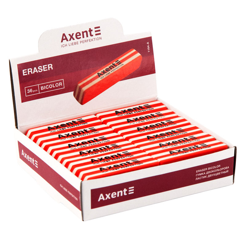 Axent Eraser 1184-A Soft Two-Color Eraser - Image 2