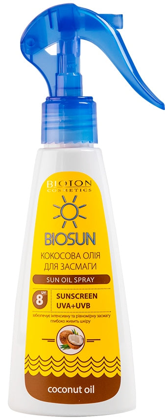Bioton Cosmetics BioSun Coconut Tanning Oil SPF 8, 150 mL