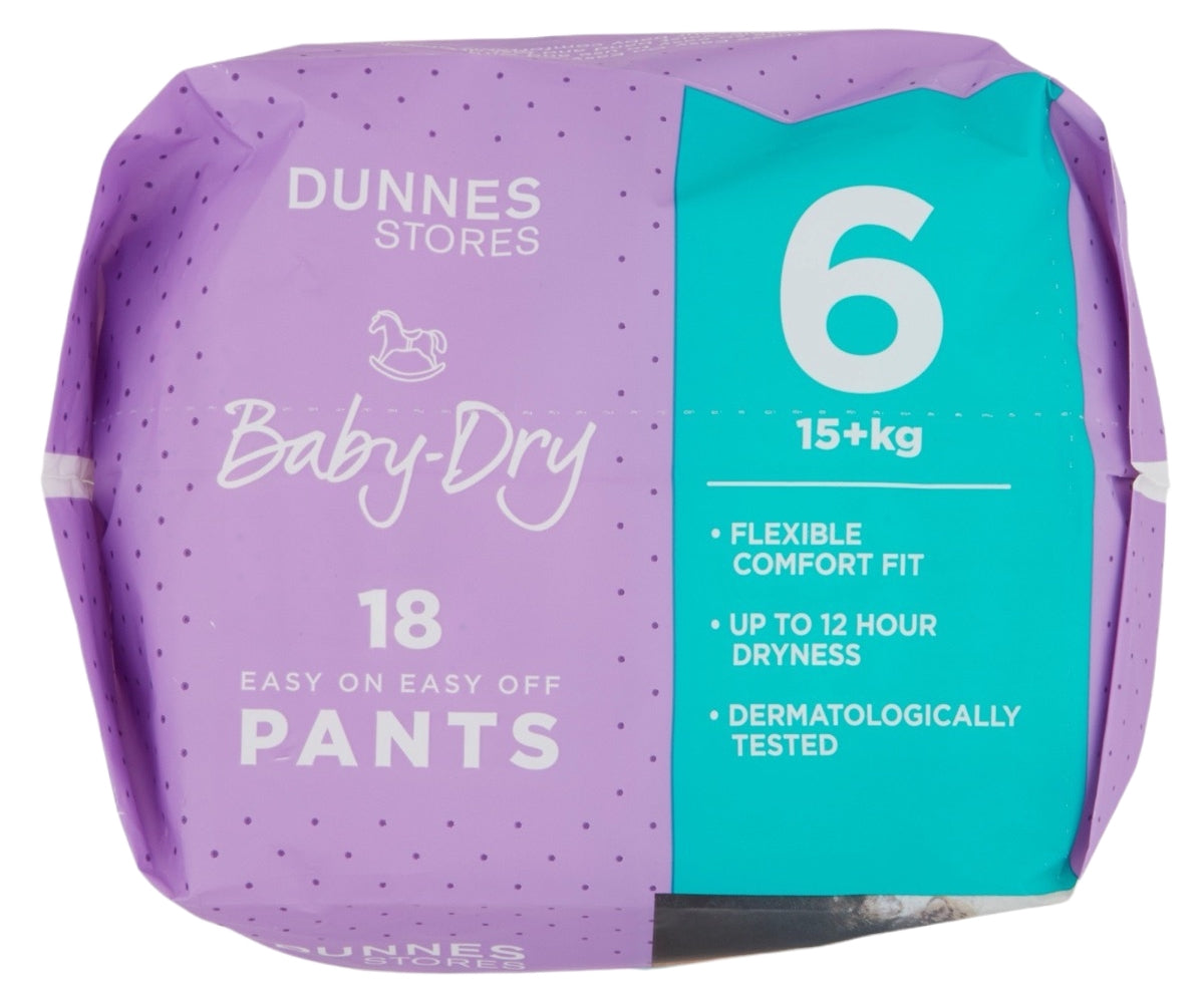 Dunnes Stores Size 6 Baby Pull-Up Diaper Pants, 15+ kg, 18 pcs - Image 4