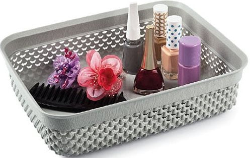 Ucsan Plastik Drop M-161 Storage Basket, 24.5 x 19.5 x 6.5 cm, 2.2 L - Image 4