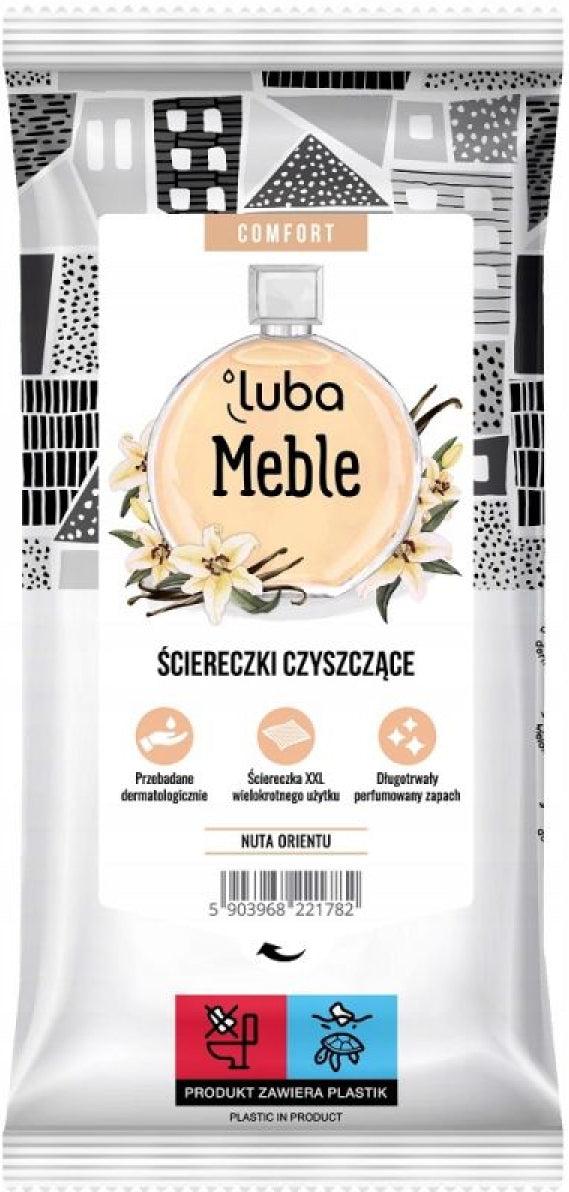 Luba Comfort Perfumed Furniture Cleaning Wipes, 32 pcs