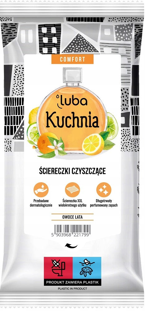 Luba Comfort Perfumed Kitchen Cleaning Wipes, 32 pcs