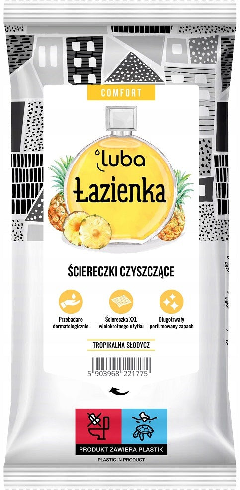 Luba Comfort Perfumed Bathroom Cleaning Wipes, 32 pcs