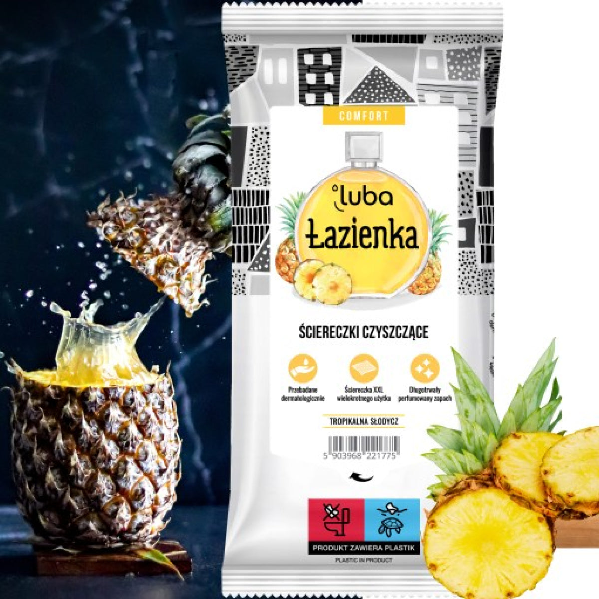 Luba Comfort Perfumed Bathroom Cleaning Wipes, 32 pcs - Image 2
