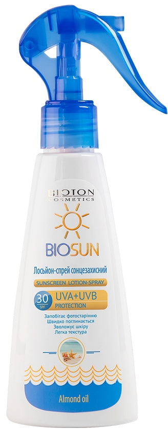 Bioton Cosmetics BioSun Sunscreen Lotion Spray SPF 30, 150 mL