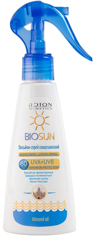 Bioton Cosmetics BioSun Sunscreen Lotion Spray SPF 60, 150 mL