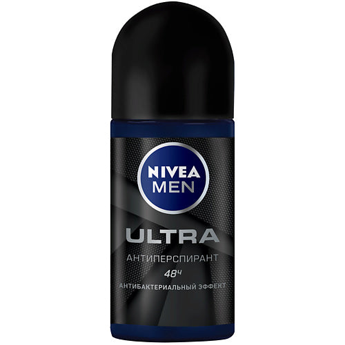 Nivea Ultra Antibacterial Men's Roll-On Deodorant, 50 mL