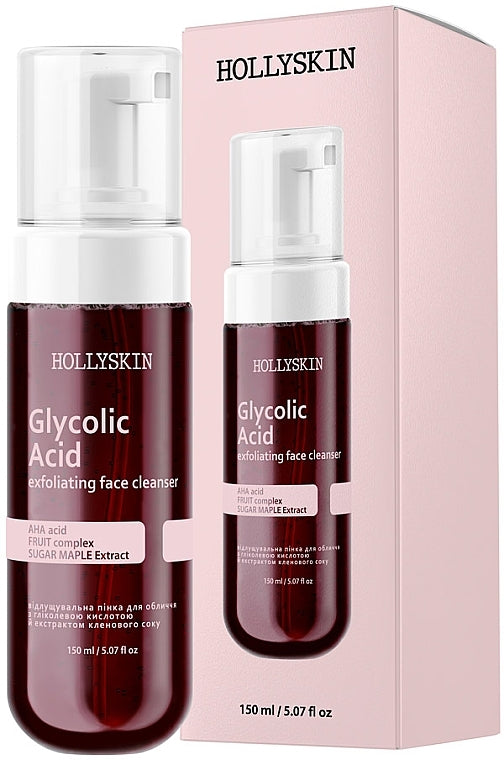 Hollyskin Maple Syrup Extract Exfoliating Facial Foam, 150 mL