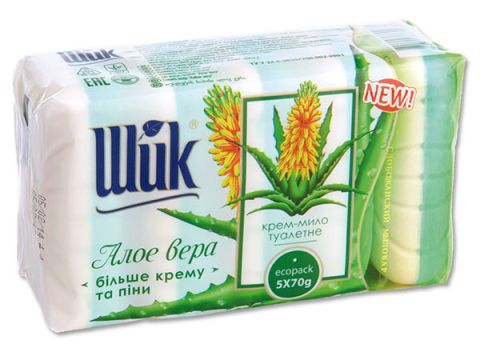 Shik Two-Color Aloe Vera Bar Soap, 5 x 70 g