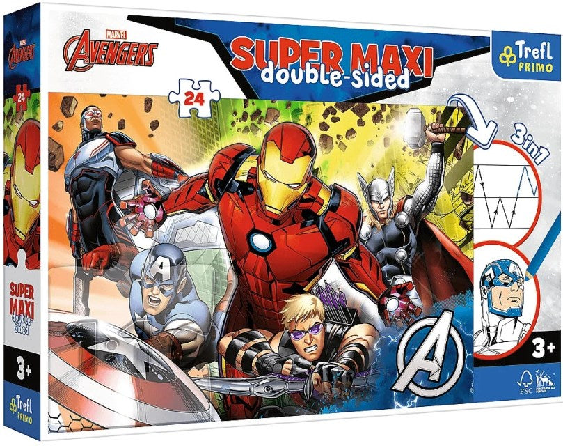 Trefl Super Maxi 41007 Marvel Avengers Puzzle, 24 Pieces