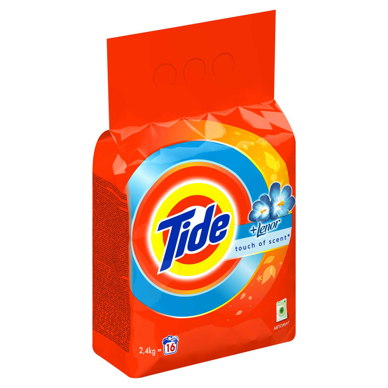 Tide Lenor Touch of Scent Automatic Laundry Detergent Powder, 2.4 kg