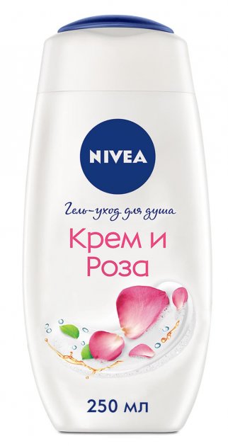 Nivea Cream & Rose Shower Gel, 250 mL