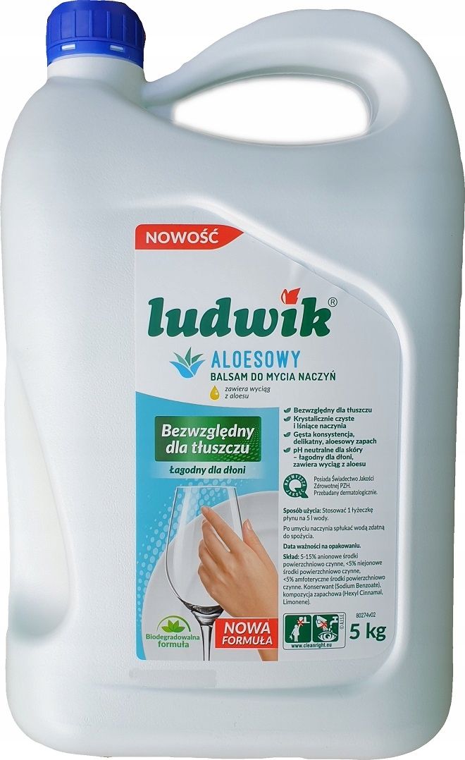 Ludwik Aloe Dishwashing Balm, 5 kg