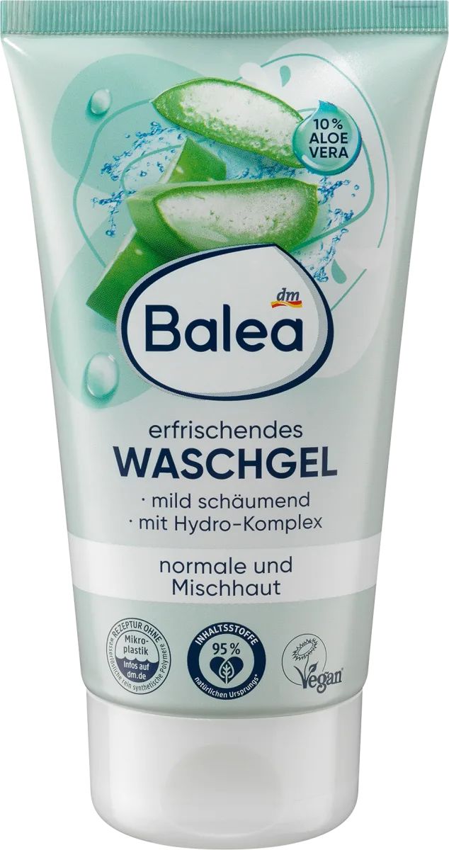 Balea Aloe Vera Face Wash Gel, 150 mL