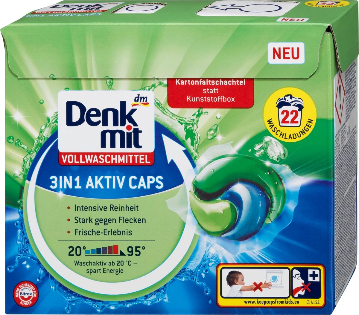 Denkmit 3-in-1 Universal Laundry Detergent Pods, 22 pcs (Price per 1 pc)