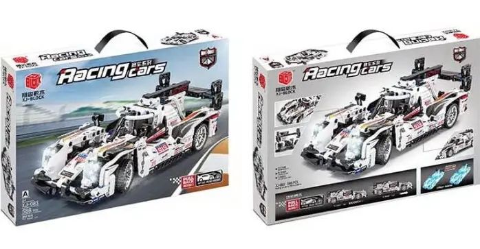 XJ-083A Race Car Building Set, 588 pcs