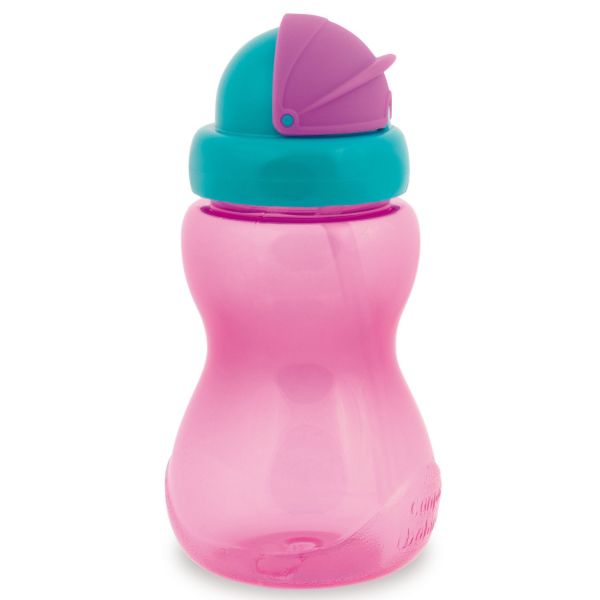 Canpol Babies 56/109 Pink Sports Bottle with Straw, 270 mL