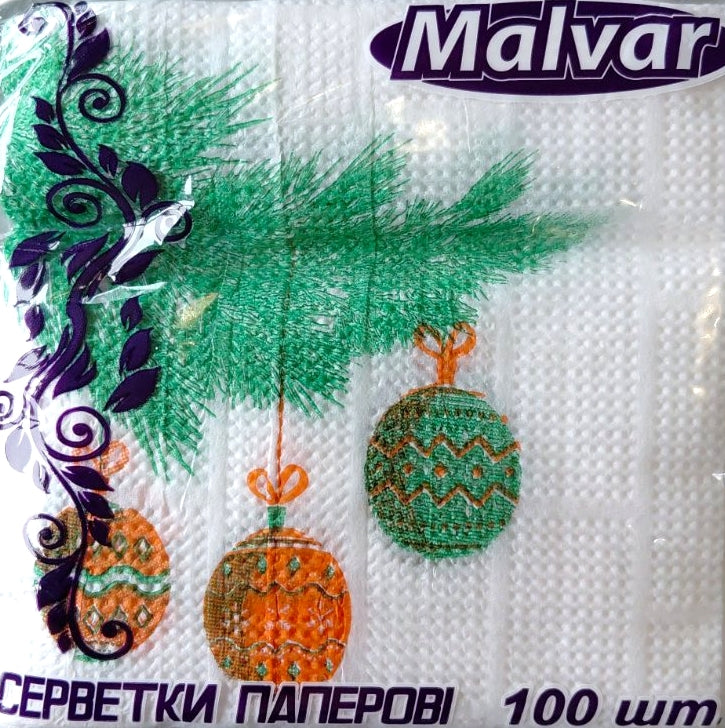 Malvar Christmas Napkins 100 pcs