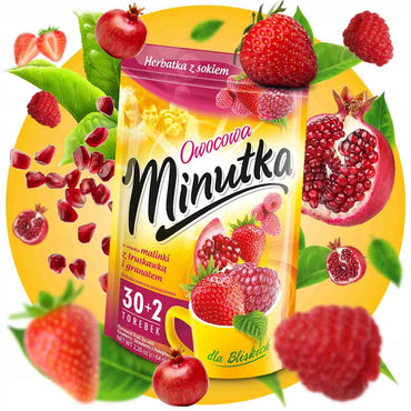 Minutka Raspberry, Strawberry & Pomegranate Tea, 32 Bags, 64 g - Image 2