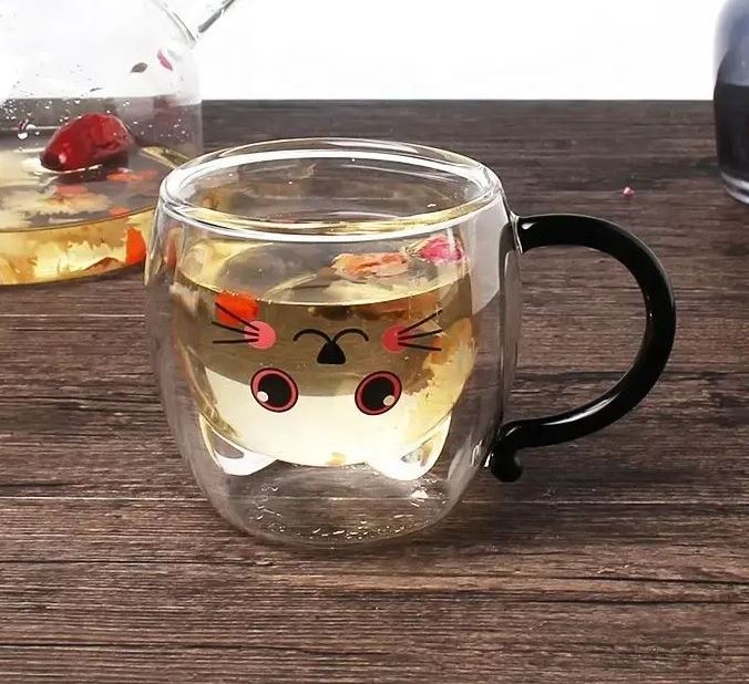 Vittora VT-5305-250 Cats Double-Wall Cup Set, 2 x 250 mL - Image 2