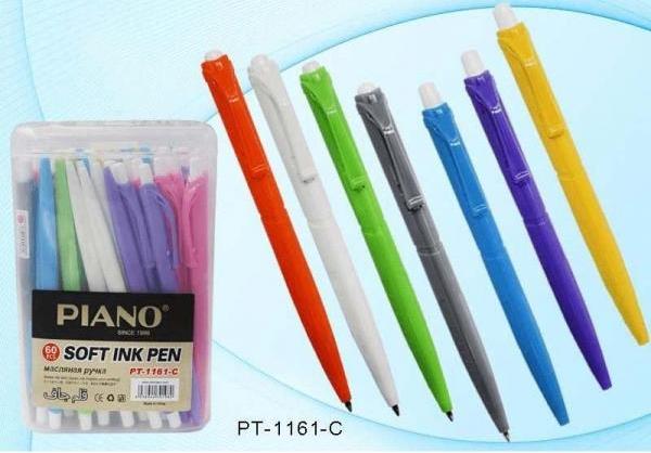 Piano PT-1161-C Blue Retractable Oil-Based Pen, 0.5/0.7 mm - Image 2