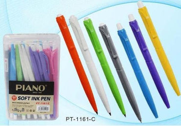 Piano PT-1161-C Blue Retractable Oil-Based Pen, 0.5/0.7 mm - Image 2