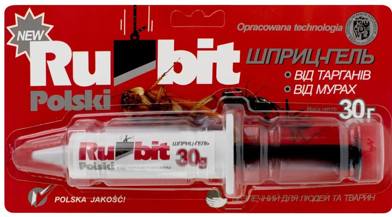 Rubit Cockroach & Ant Gel Syringe, 30 g