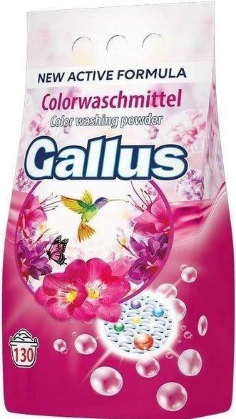Gallus Color Laundry Detergent Powder, 130 Loads, 8.45 kg