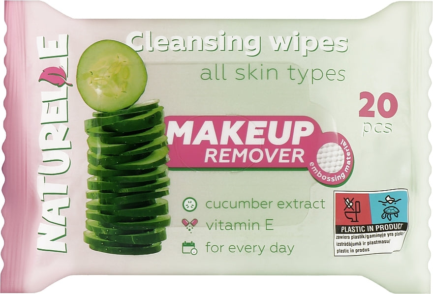 Naturelle Make Up Makeup Remover Wipes, 20 pcs