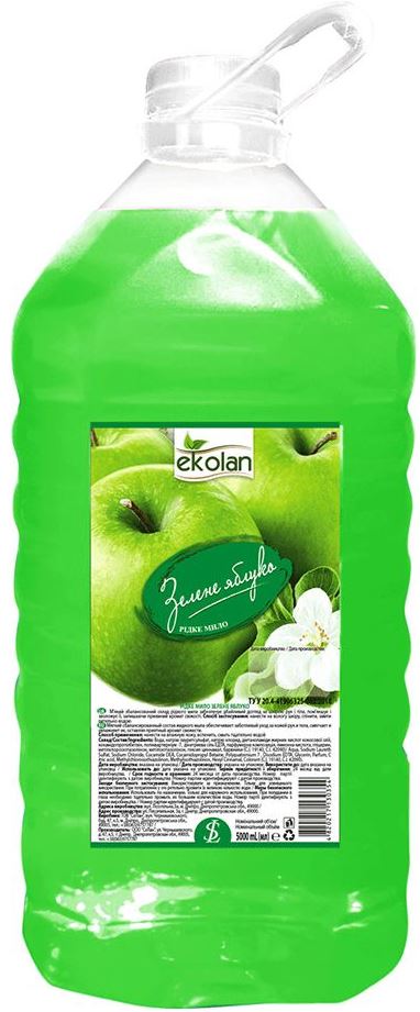 Ekolan Green Apple Liquid Soap, 5 kg