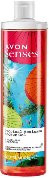 Avon Senses Tropical Mexicana Shower Gel, 500 mL