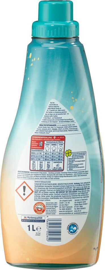Denkmit Lagoon Freshness Universal Laundry Detergent Gel, 20 Loads, 1 L - Image 2