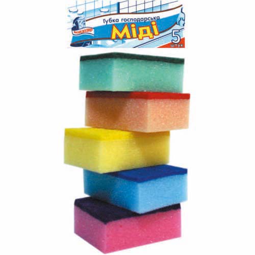 Moydodyr Midi Kitchen Sponges, 5 pcs