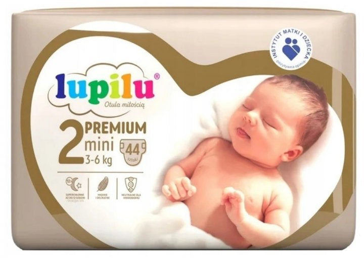 Lupilu Premium Mini 2 Baby Diapers, 44 pcs, 3-6 kg