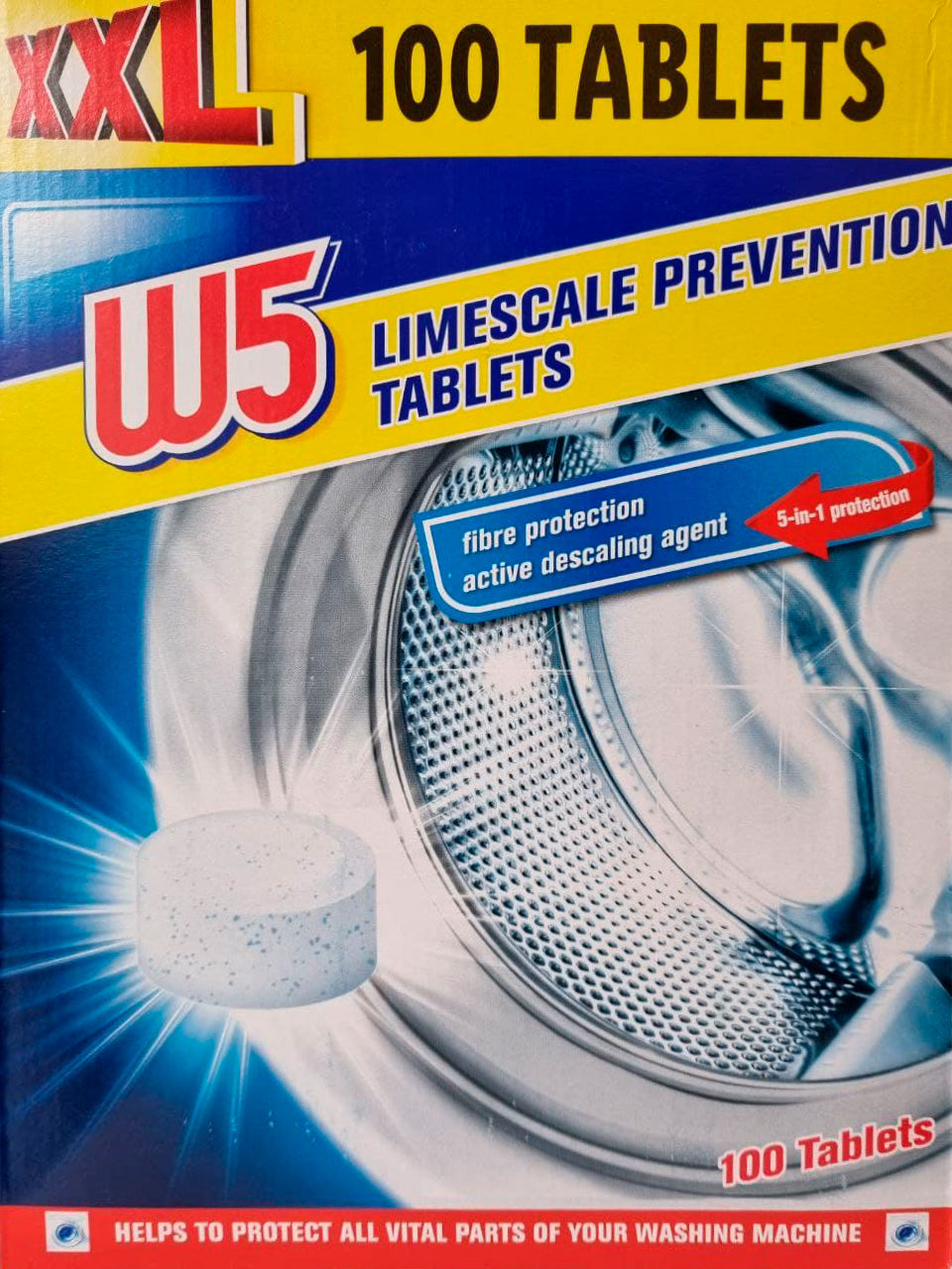 W5 Washing Machine Descaler Tablets, 100 pcs