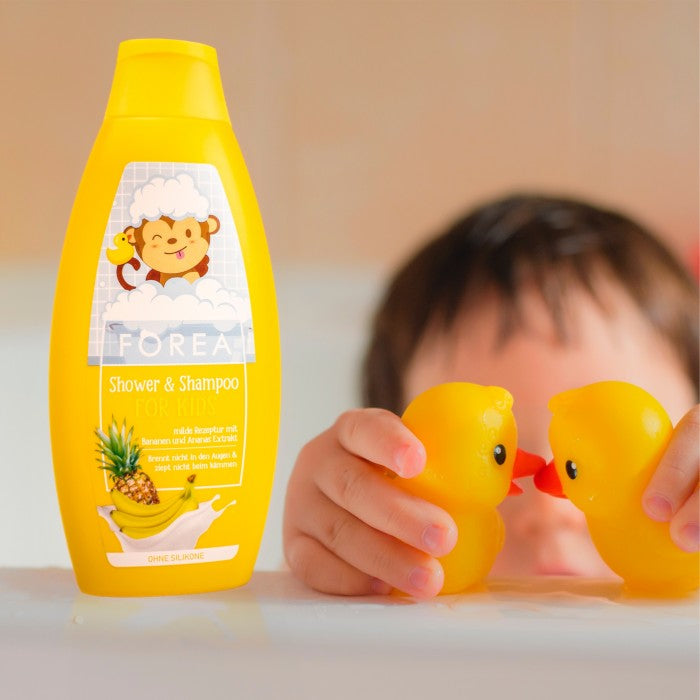 Kids shampoo and shower gel Forea with banana and pineapple 500 mL - Image 4