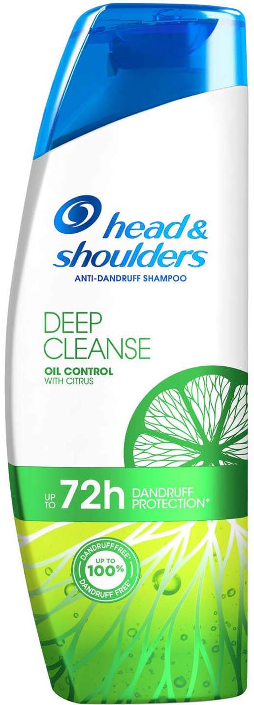 Head & Shoulders Deep Cleansing Oil Control Anti-Dandruff Shampoo with Citrus, 400 mL