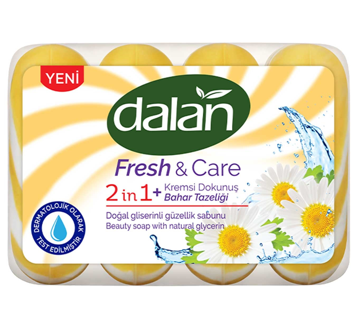 Dalan Fresh & Care Spring Freshness Multipack Bar Soap, 4 x 90 g