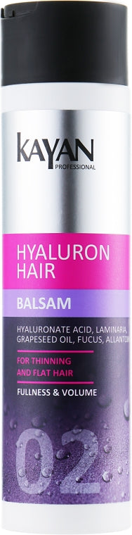 Kayan Professional Hyaluron Hair Balm for Fine & Flat Hair, 250 mL