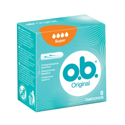 o.b. Original Super Tampons, 8 pcs