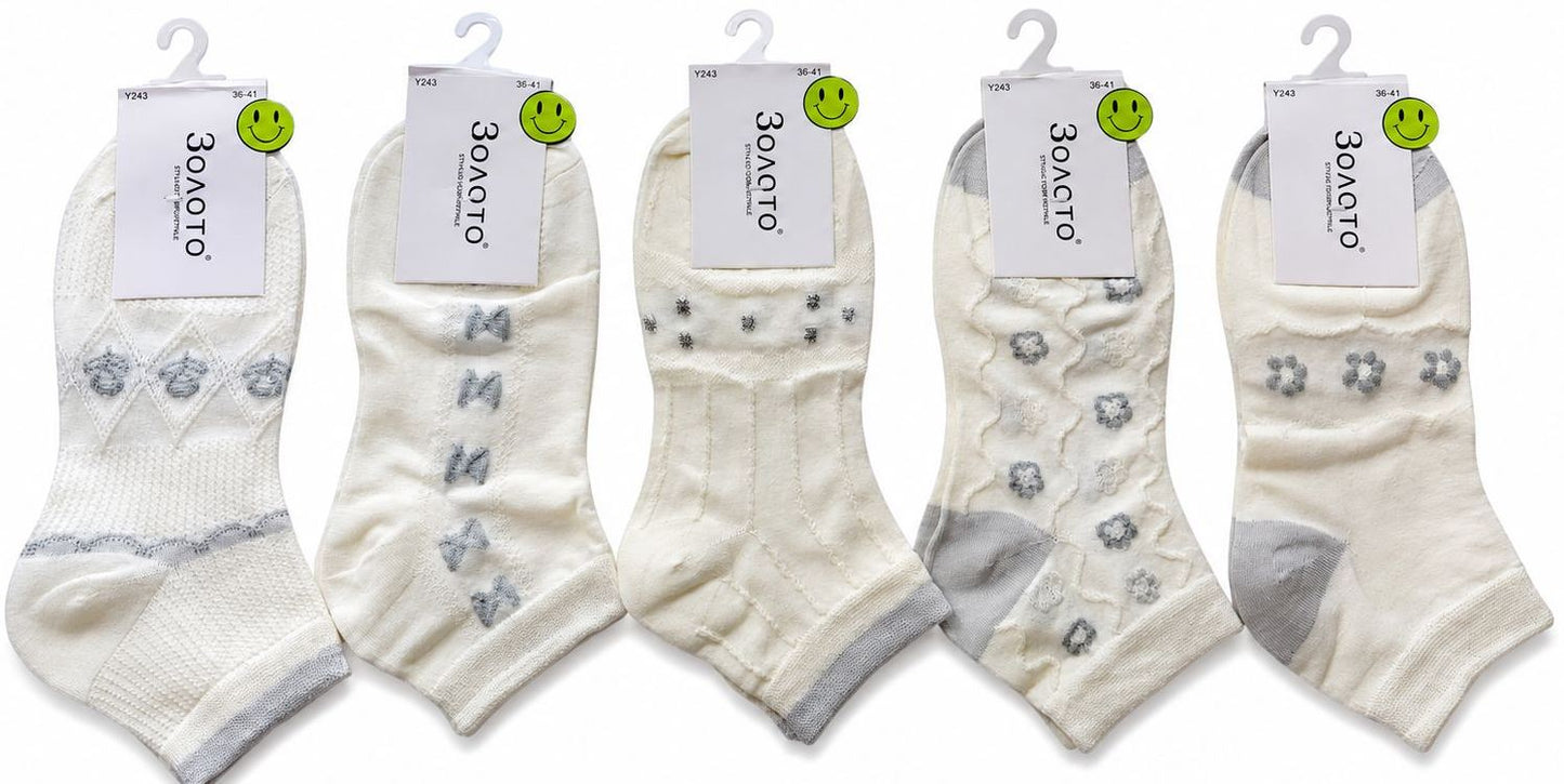 Zoloto Women's Short Socks Y243 rozmir 36-41