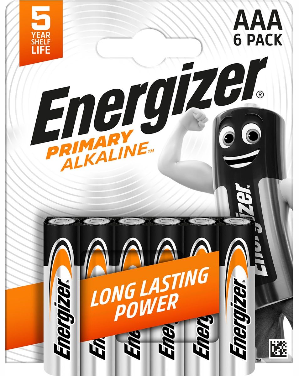 Energizer Alkaline Power AAA Batteries, 6 pcs (Price per 1 pc)