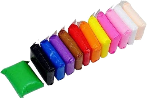 Super Clay A122636 Air-Dry Modeling Clay, 12 Colors