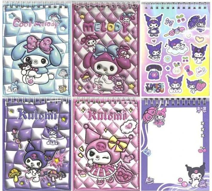 Kids' A6 Spiral Notebook with Stickers